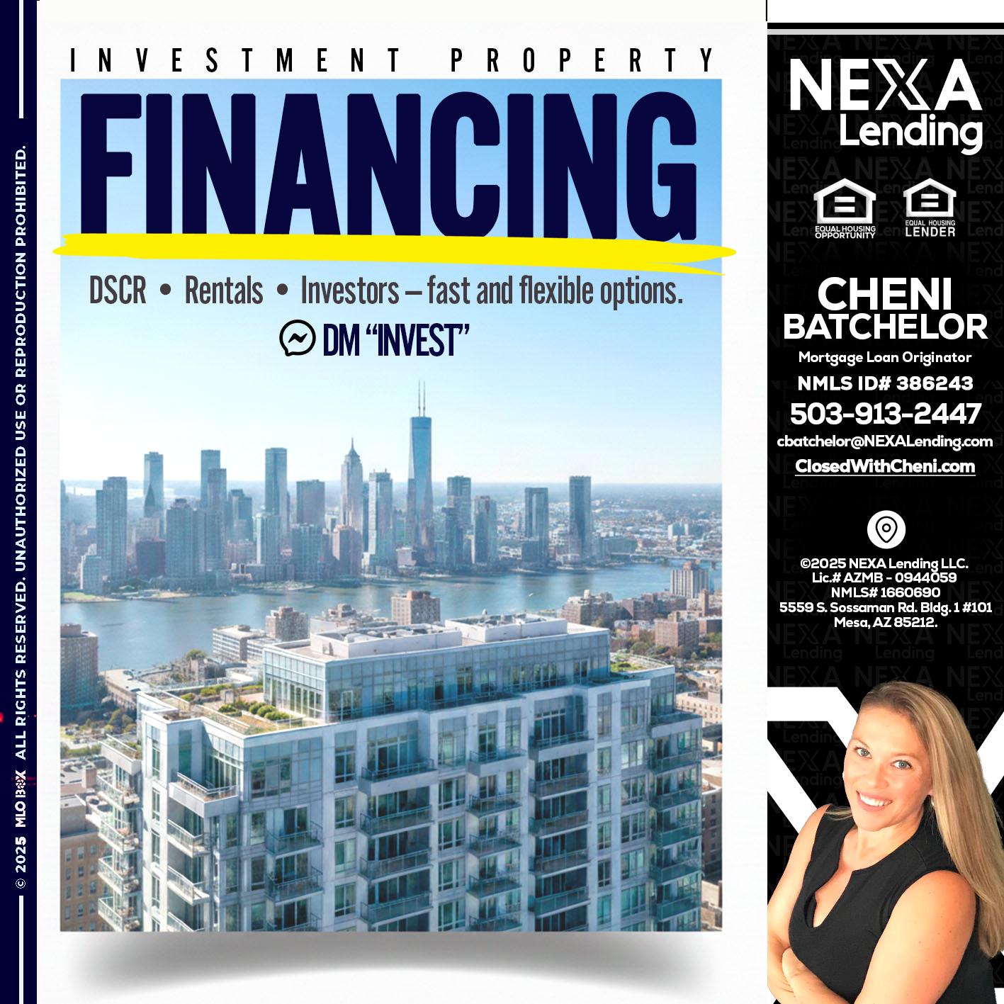 FINANCING - Cheni Batchelor -Mortgage Loan Originator