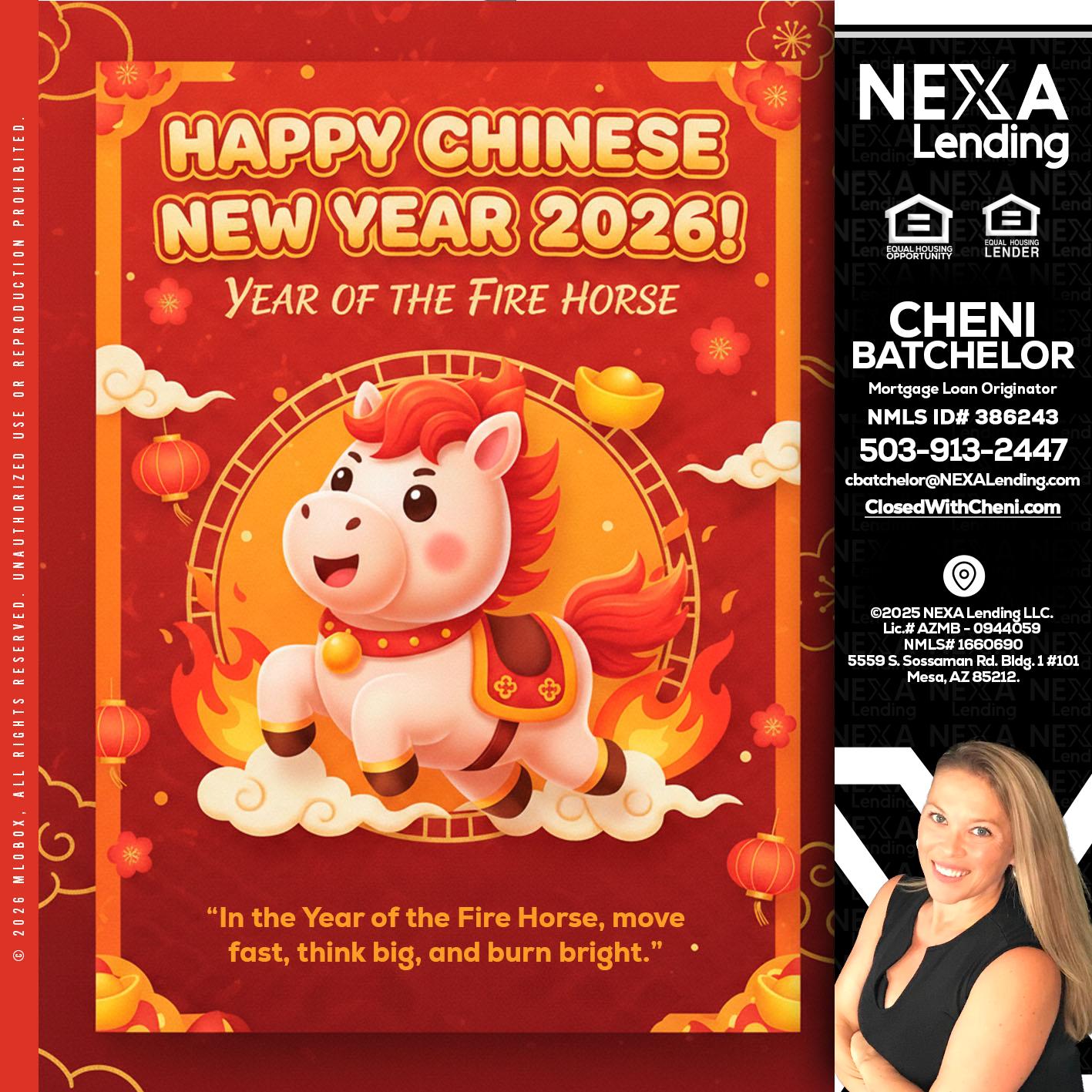 happy Chinese new year - Cheni Batchelor -Mortgage Loan Originator