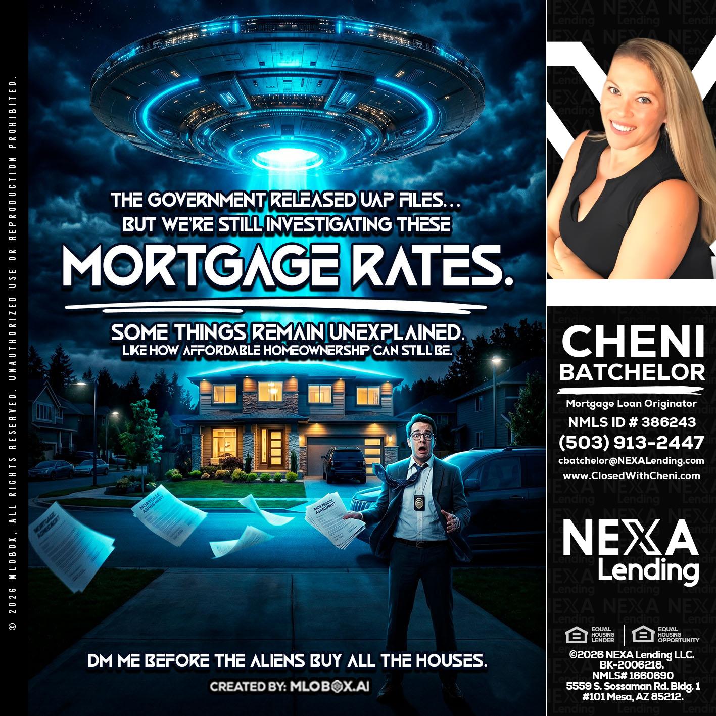 MORTGAGE RATES - Cheni Batchelor -Mortgage Loan Originator