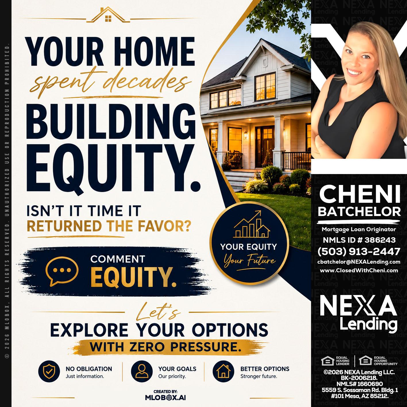 building equity - Cheni Batchelor -Mortgage Loan Originator