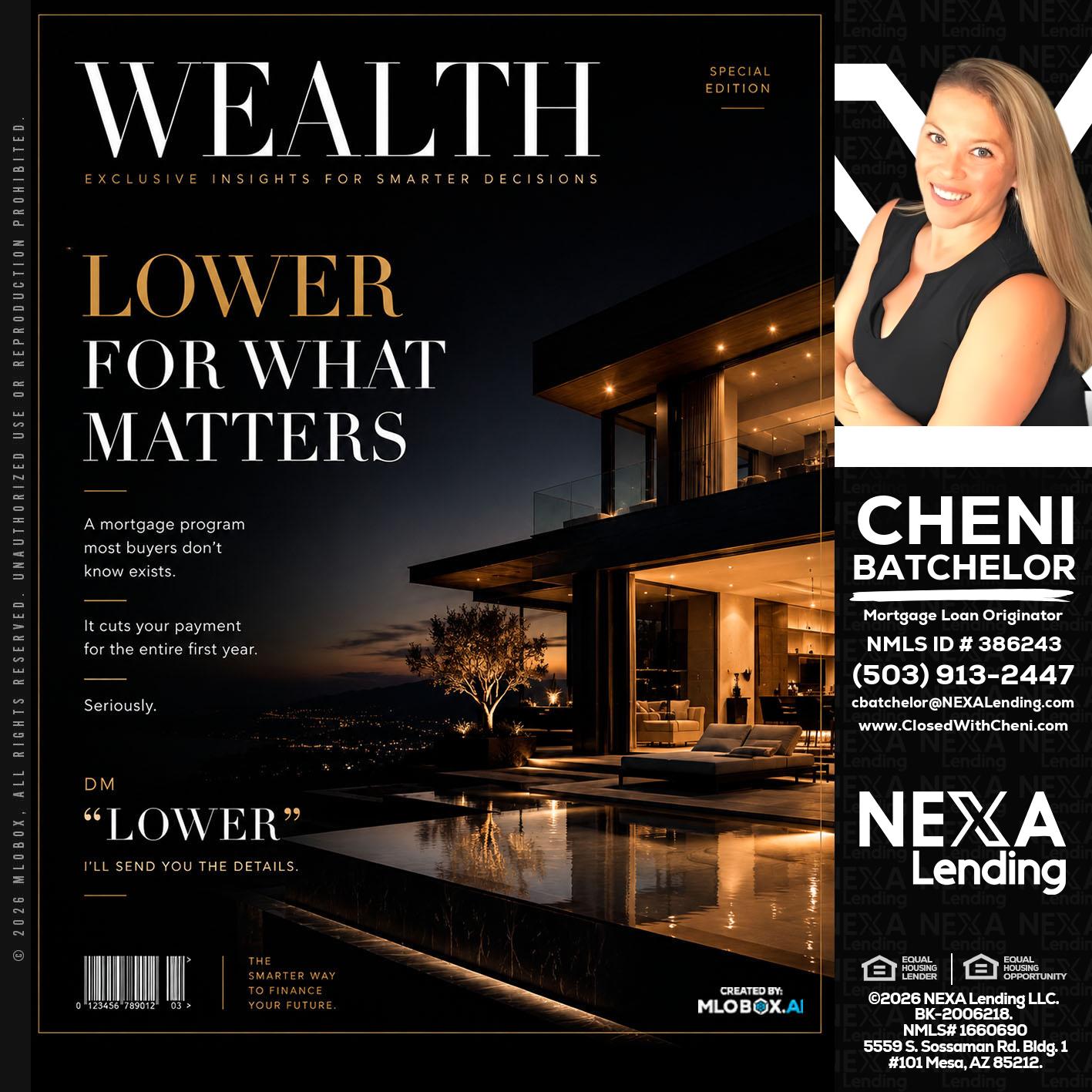 WEALTH - Cheni Batchelor -Mortgage Loan Originator