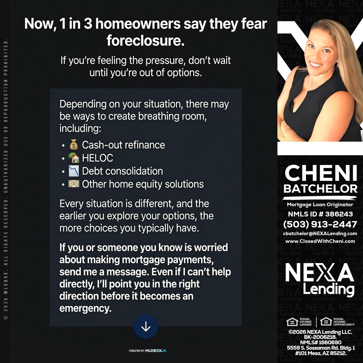 NOW - Cheni Batchelor -Mortgage Loan Originator