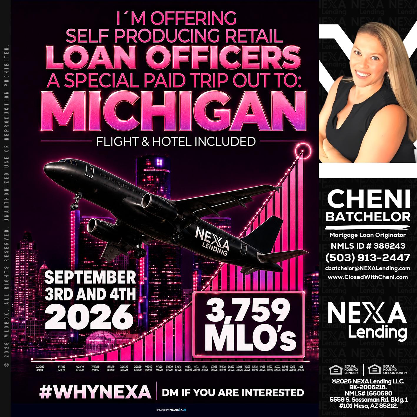 MICHIGAN TRIP - Cheni Batchelor -Mortgage Loan Originator