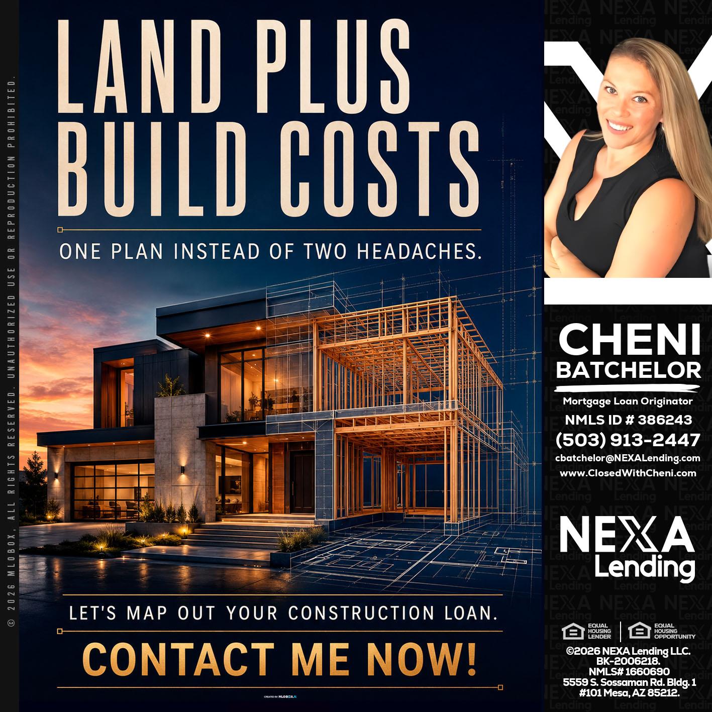 LAND PLUS - Cheni Batchelor -Mortgage Loan Originator