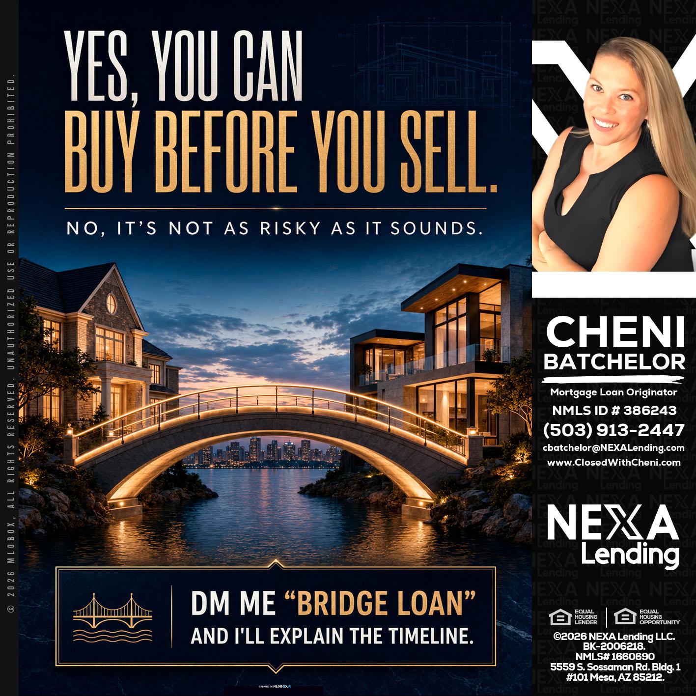 YES, YOU CAN - Cheni Batchelor -Mortgage Loan Originator